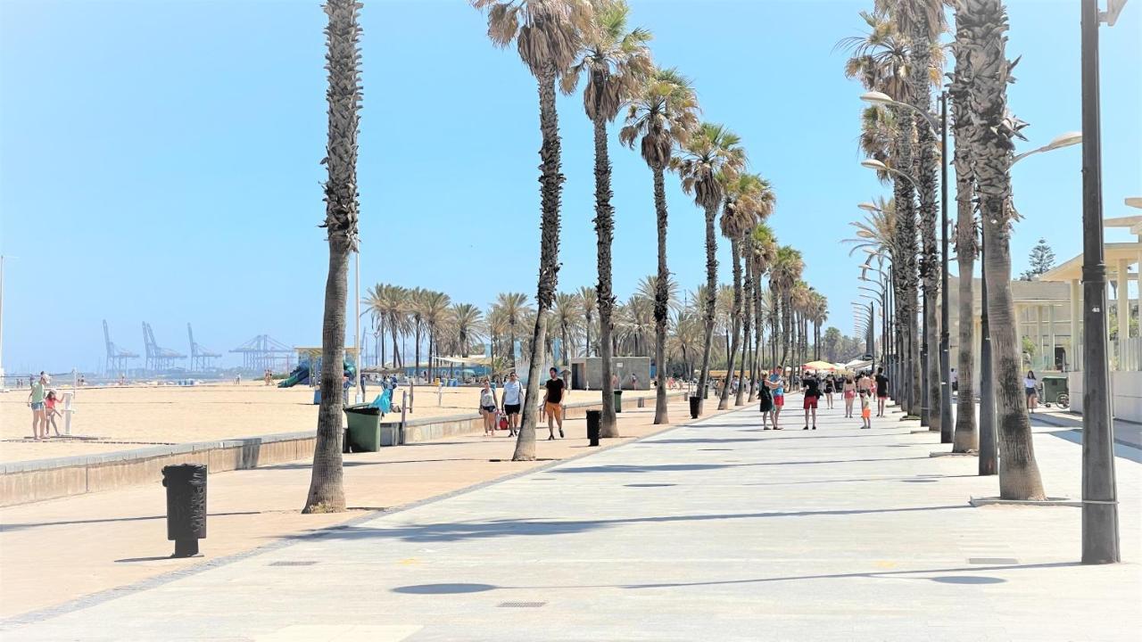 Beach Valencia Luxury A40-35 Apartment With Terrace And Sea Views المظهر الخارجي الصورة